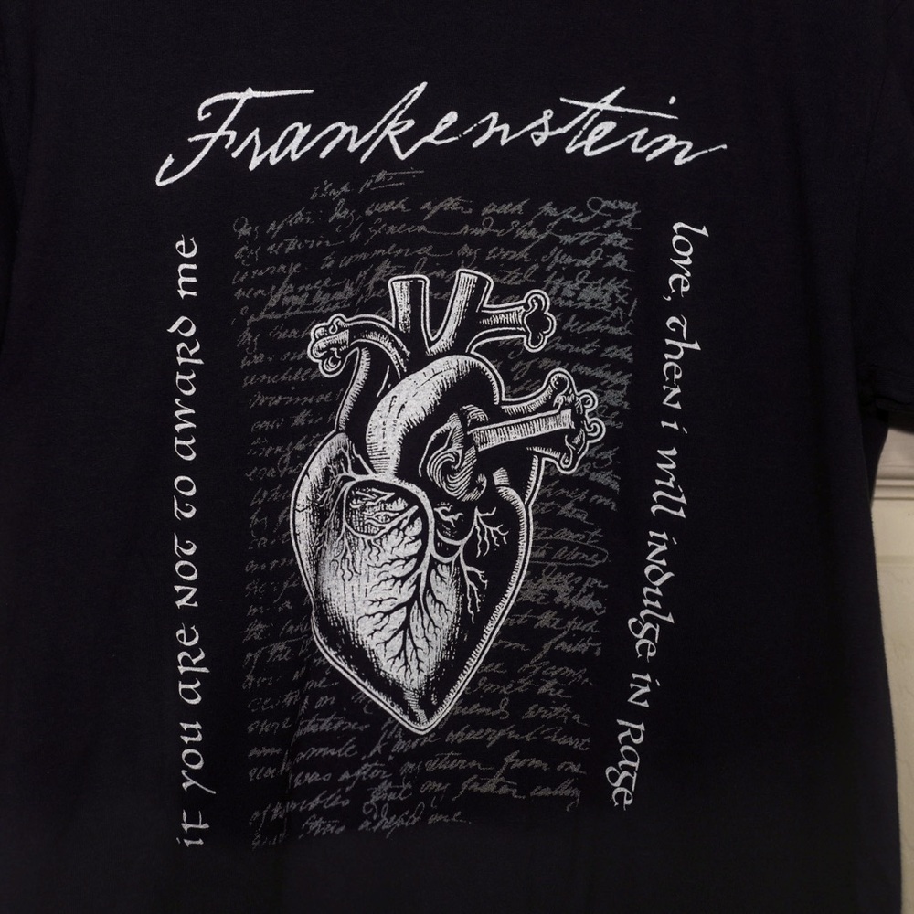 Frankenstein movie T-shirt Gothic Graphic Tee Comfort Colors